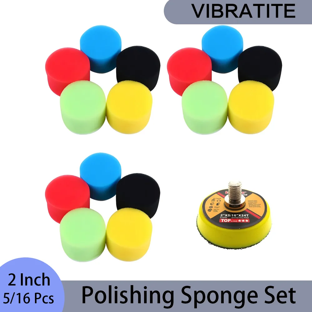 5/16 Pcs 2 Inch Polishing Spon – обзор и цена Polish Pad Set Buffer