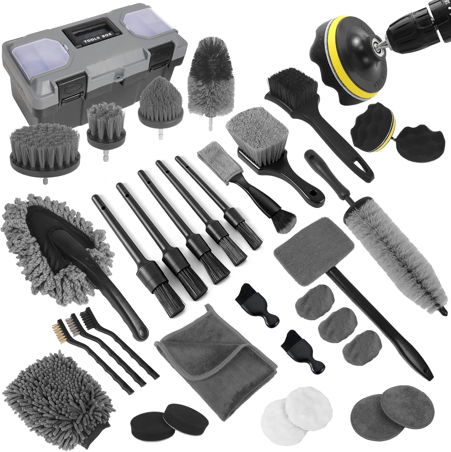 Car Detailing Kit, 36Pcs Profe – обзор и цена Interior Detailing Kit