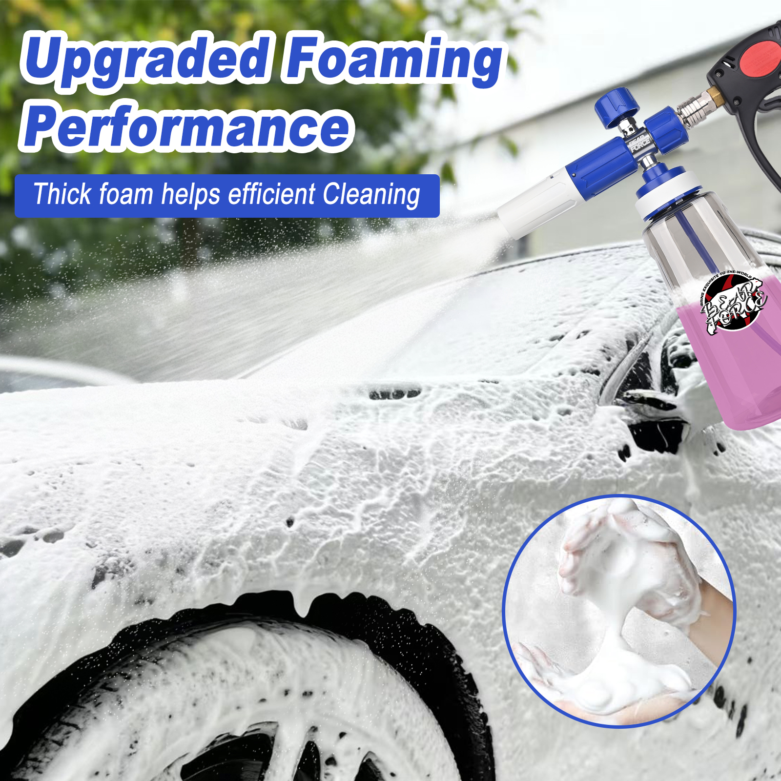 Pressure Washer Upgraded Foam  – обзор и цена Foam Cannon Car Wash