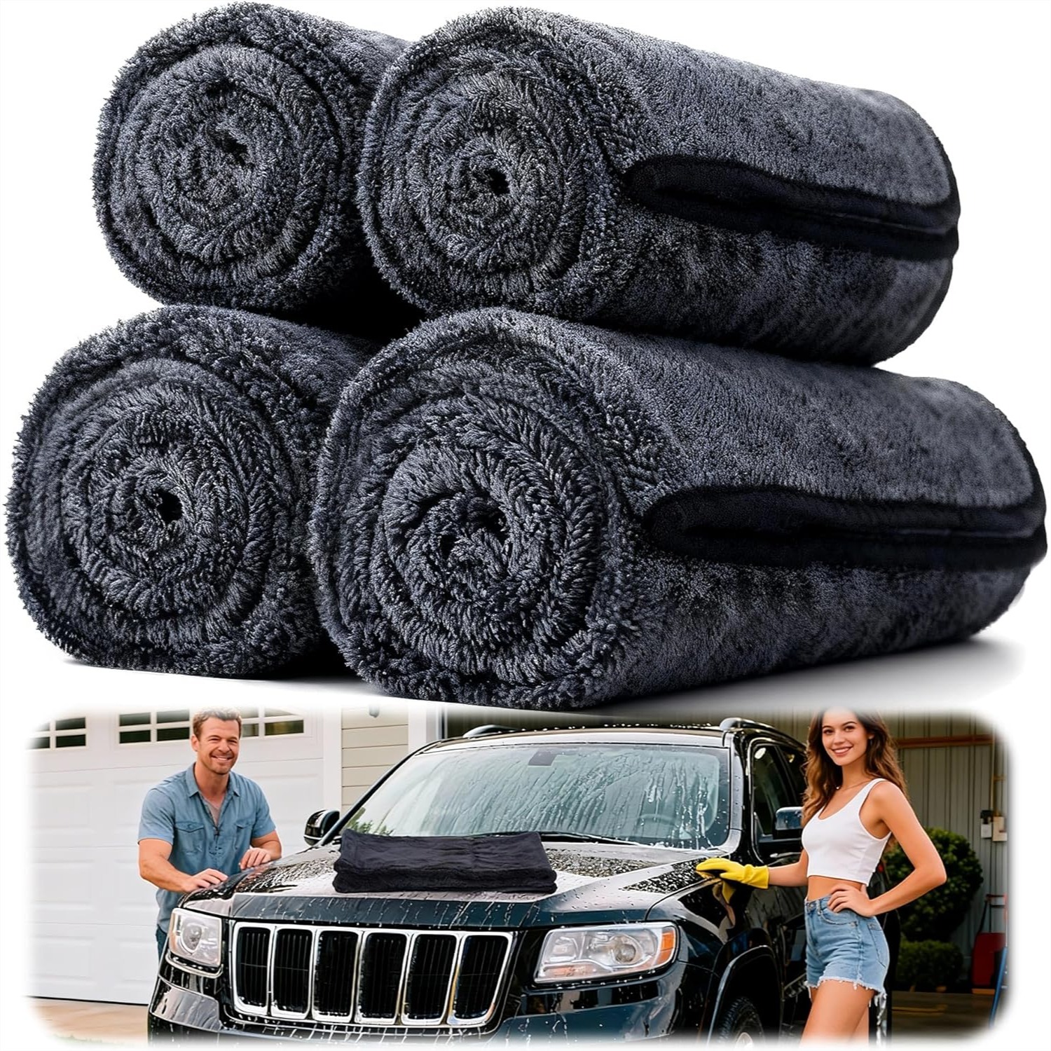 4PCS Microfiber Car Drying Tow – обзор и цена Microfiber Towel Detailing