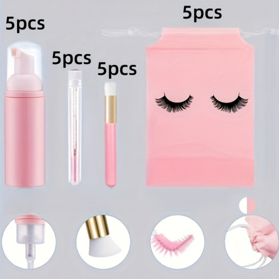 20Pcs Lash Care Kit - 5 Foam P – обзор и цена Detailing Brush Set
