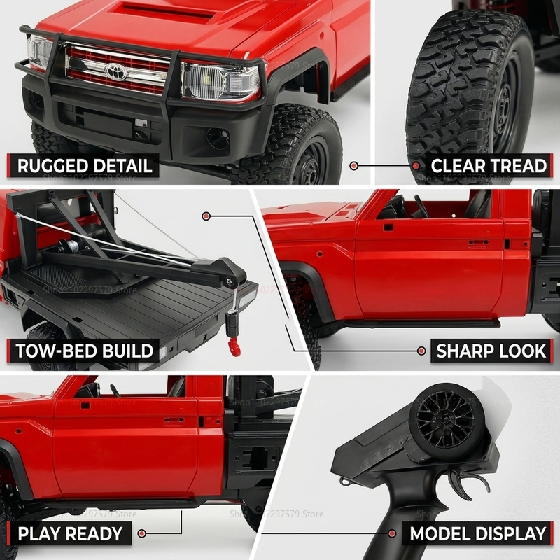 New MN82T RC Crawler 2.4G 4WD  – обзор и цена Dirt Brush Interior