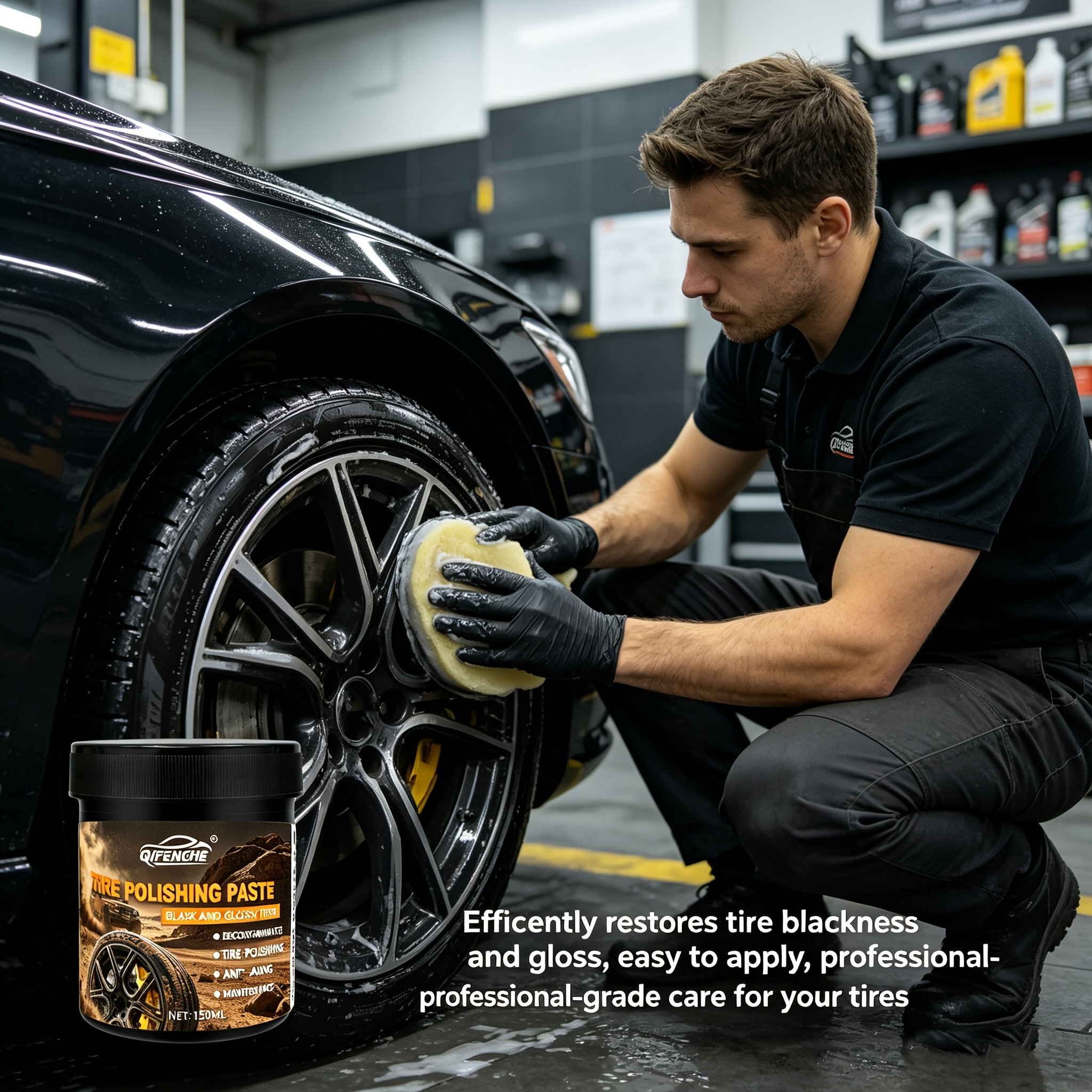 Car Tire Polish Paste Kit - Hi – обзор и цена Wax Applicator Pad