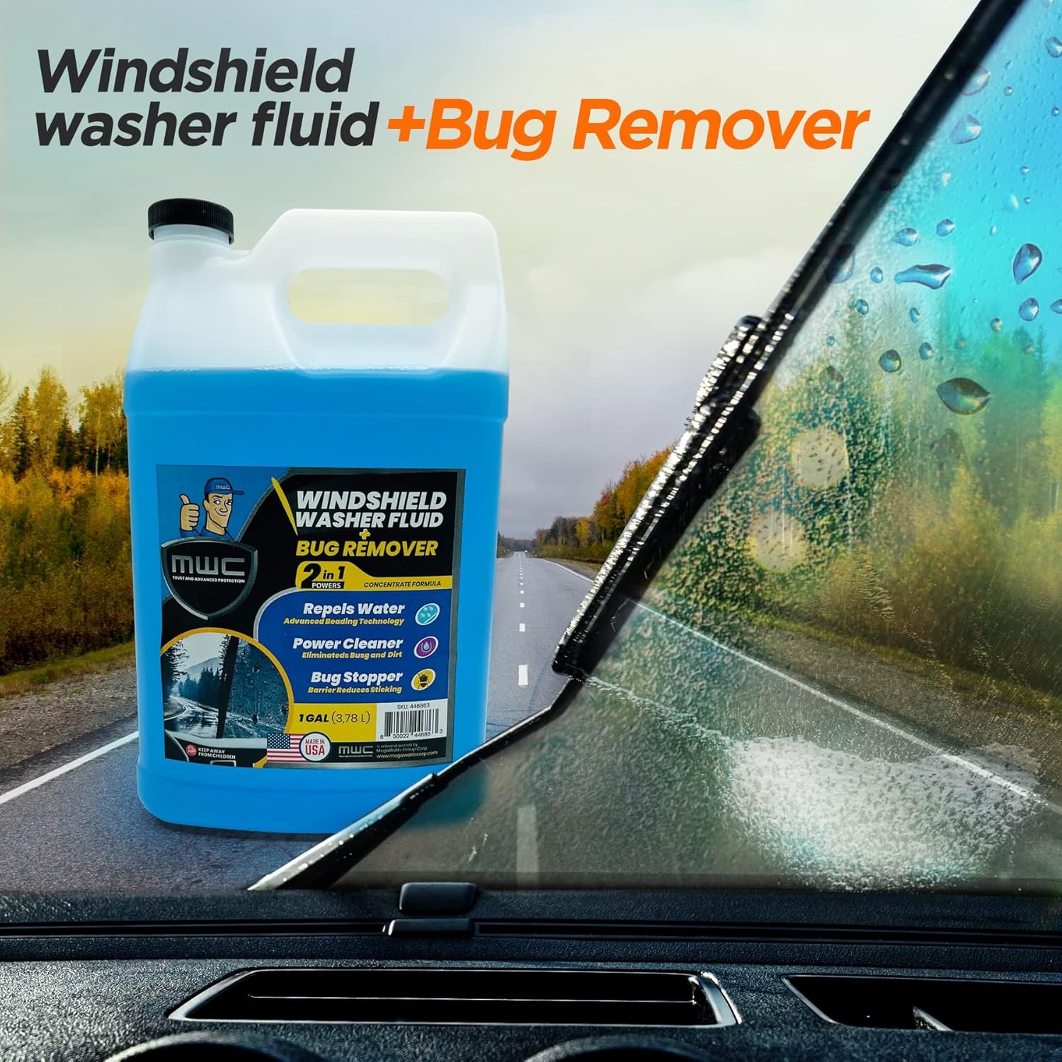 Windshield Washer Fluid, Ready – обзор и цена Glass Cleaner Streak