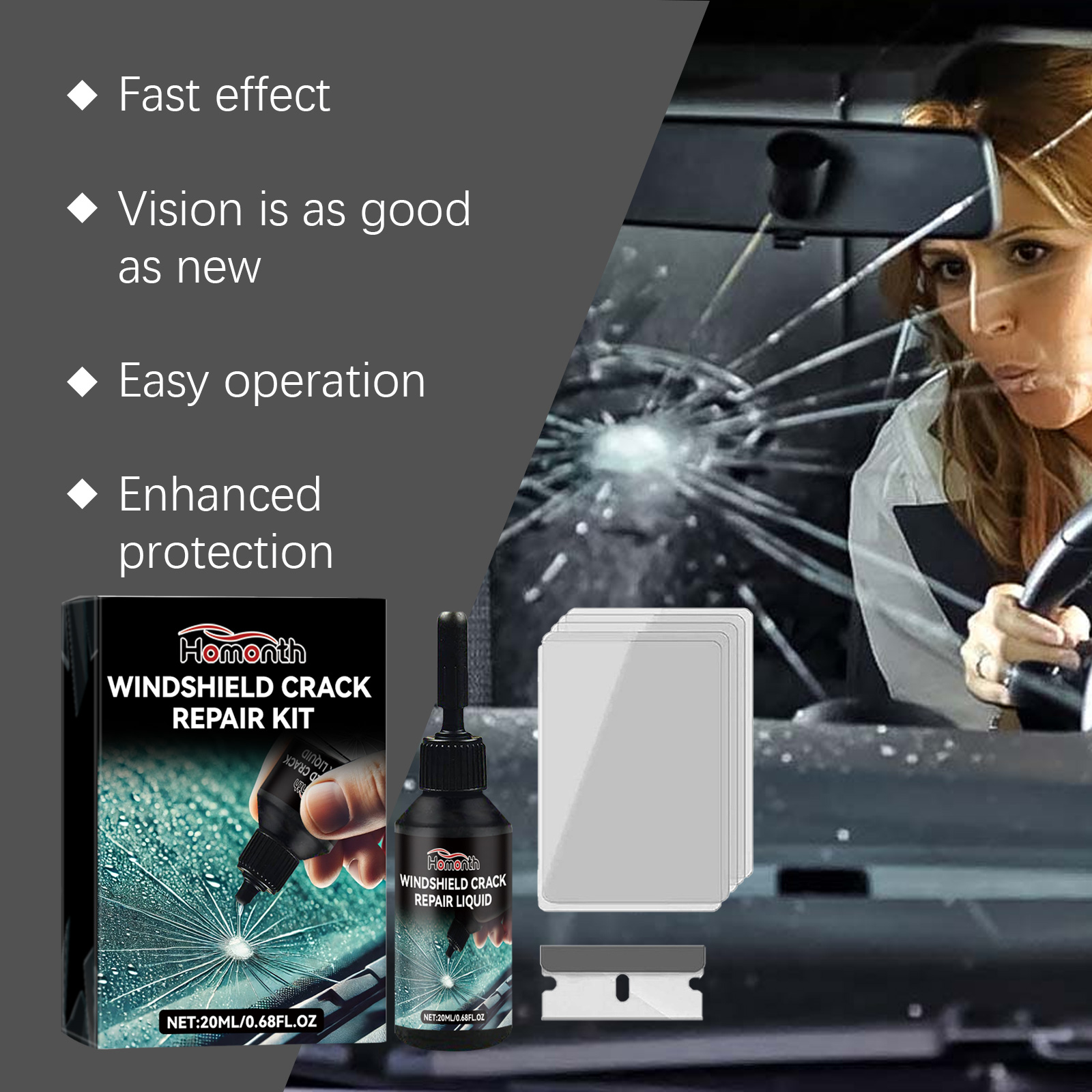 Car Glass Care Kit, Profession – обзор и цена Glass Cleaner Streak