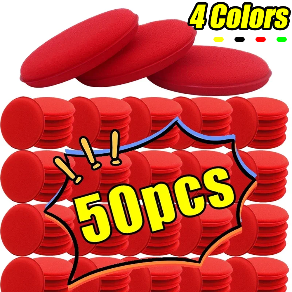 50pcs Round Car Ultra Soft Foa – обзор и цена Wax Applicator Pad