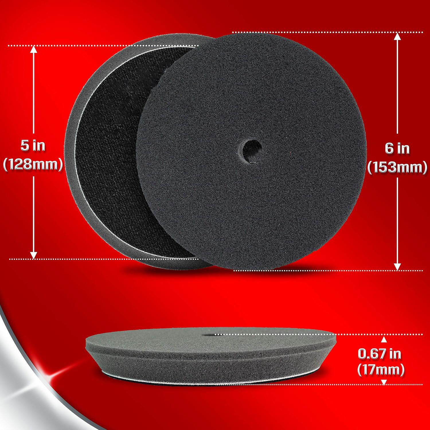 3pcs Polishing Pads, Orbital B – обзор и цена Polish Pad Set Buffer