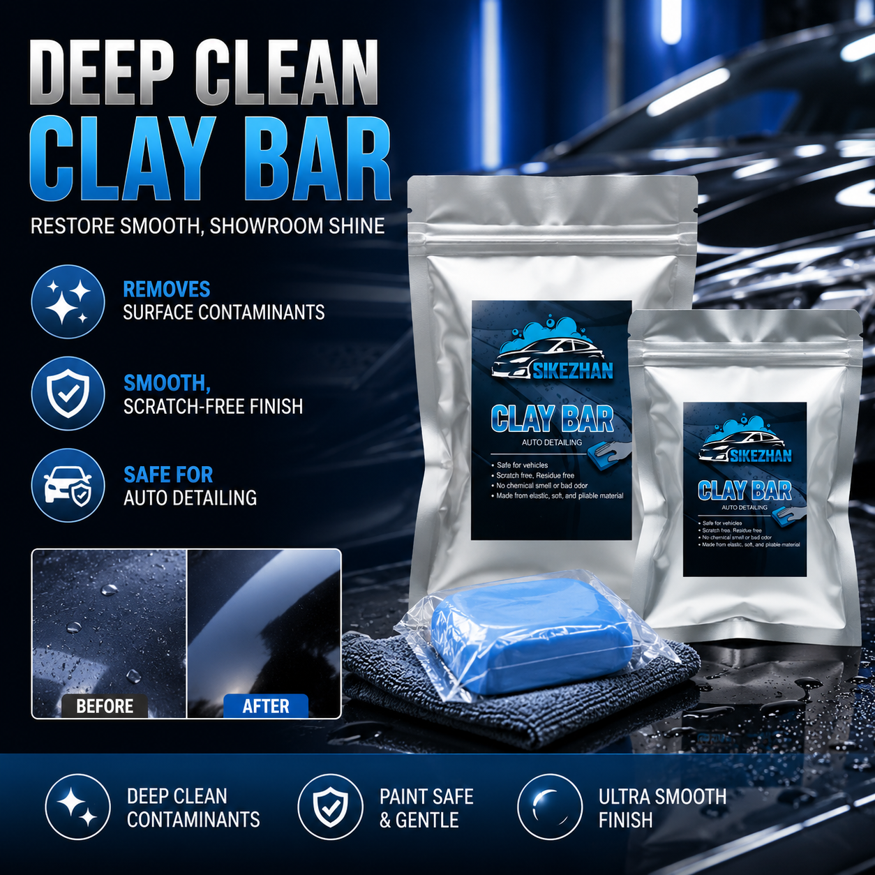 SIKEZHAN Magic Car Clay Bar fo – обзор и цена Clay Bar Lubricant