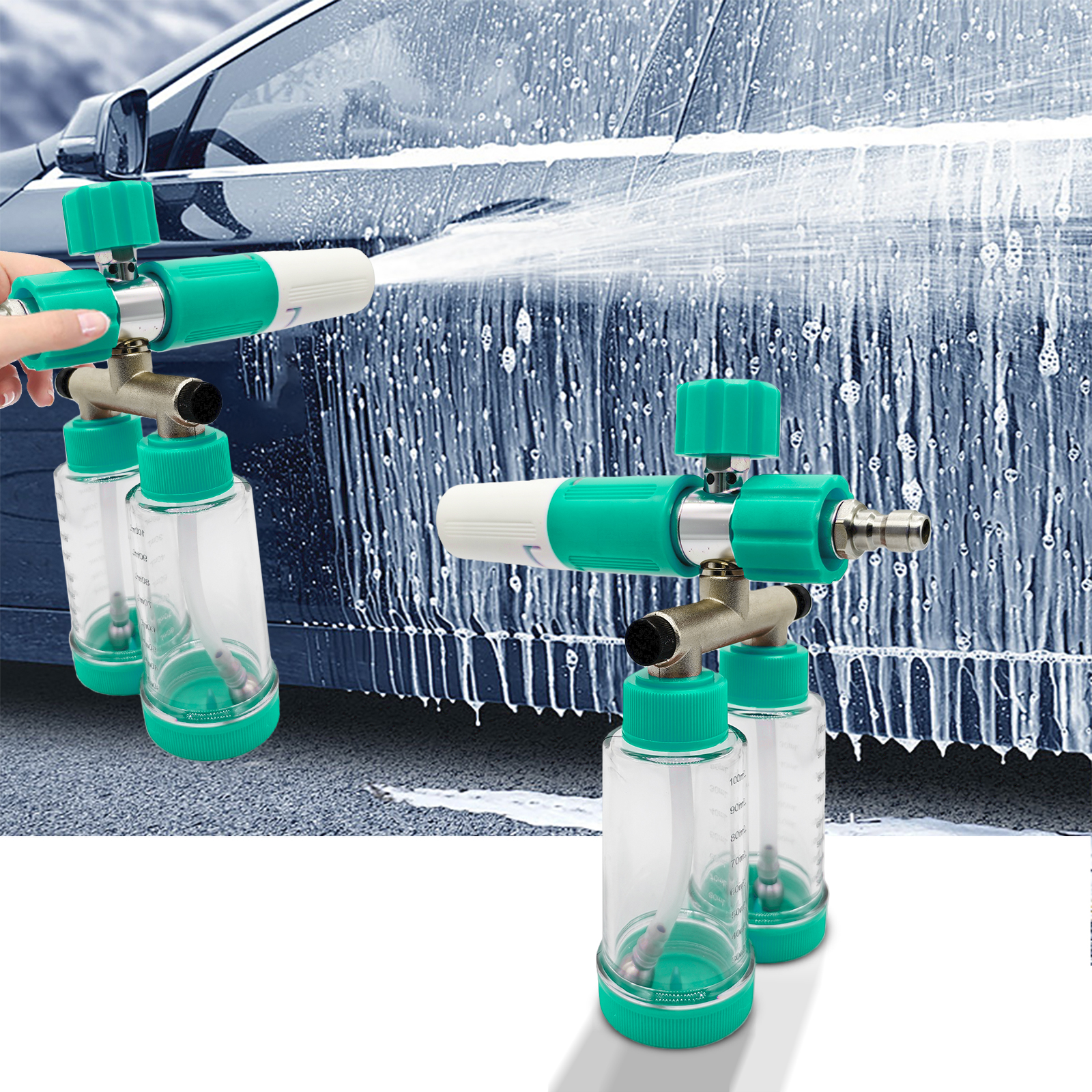 100ML Dual-Kettle Foam Sprayer – обзор и цена Pressure Washer Foam Gun