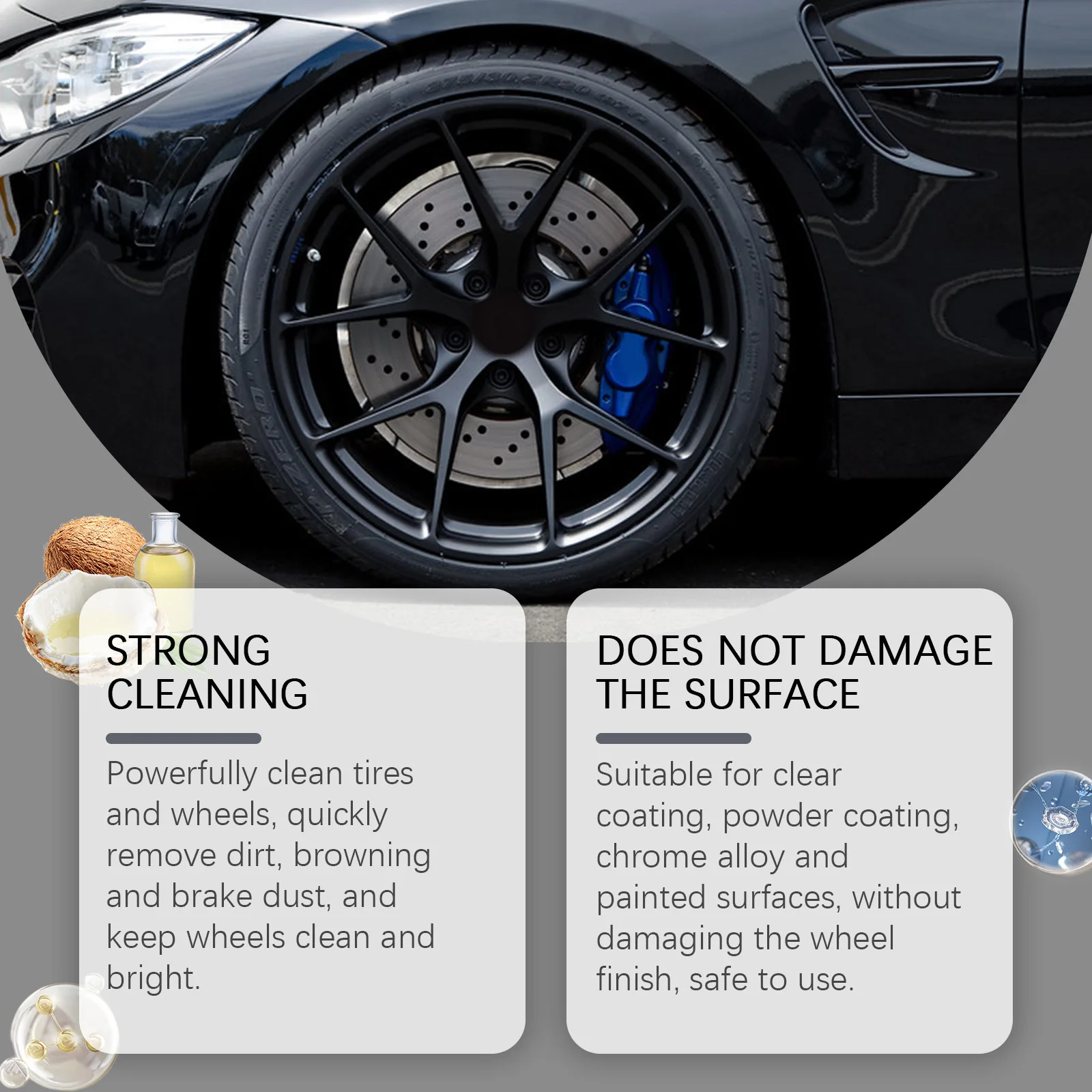 Professional Wheel Tire Cleane – обзор и цена Wheel Cleaner Alloy