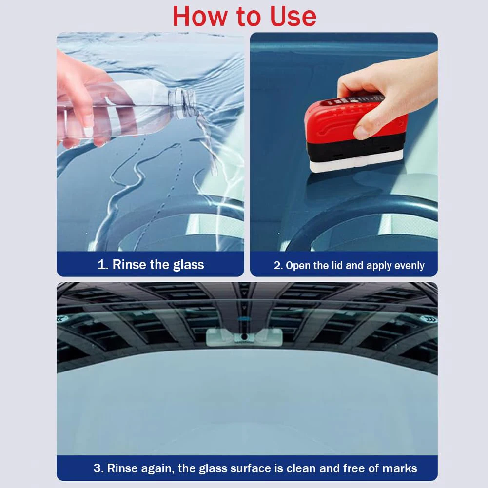 Car Glass Oil Film Remover Aut – обзор и цена Car Cleaning Brush