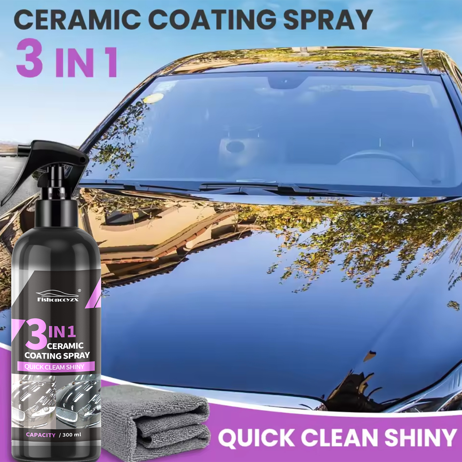 3 in 1 Car Ceramic Liquid Coat – обзор и цена Car Wax Ceramic Coating