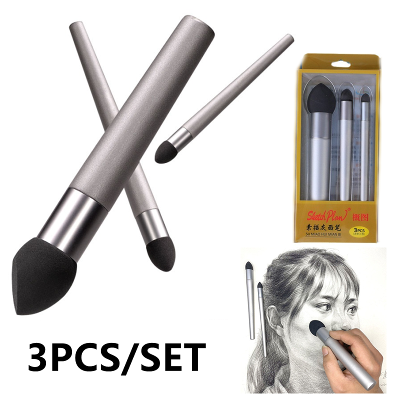 3Pcs Sketch Pen Brush Sponge W – обзор и цена Detailing Brush Set